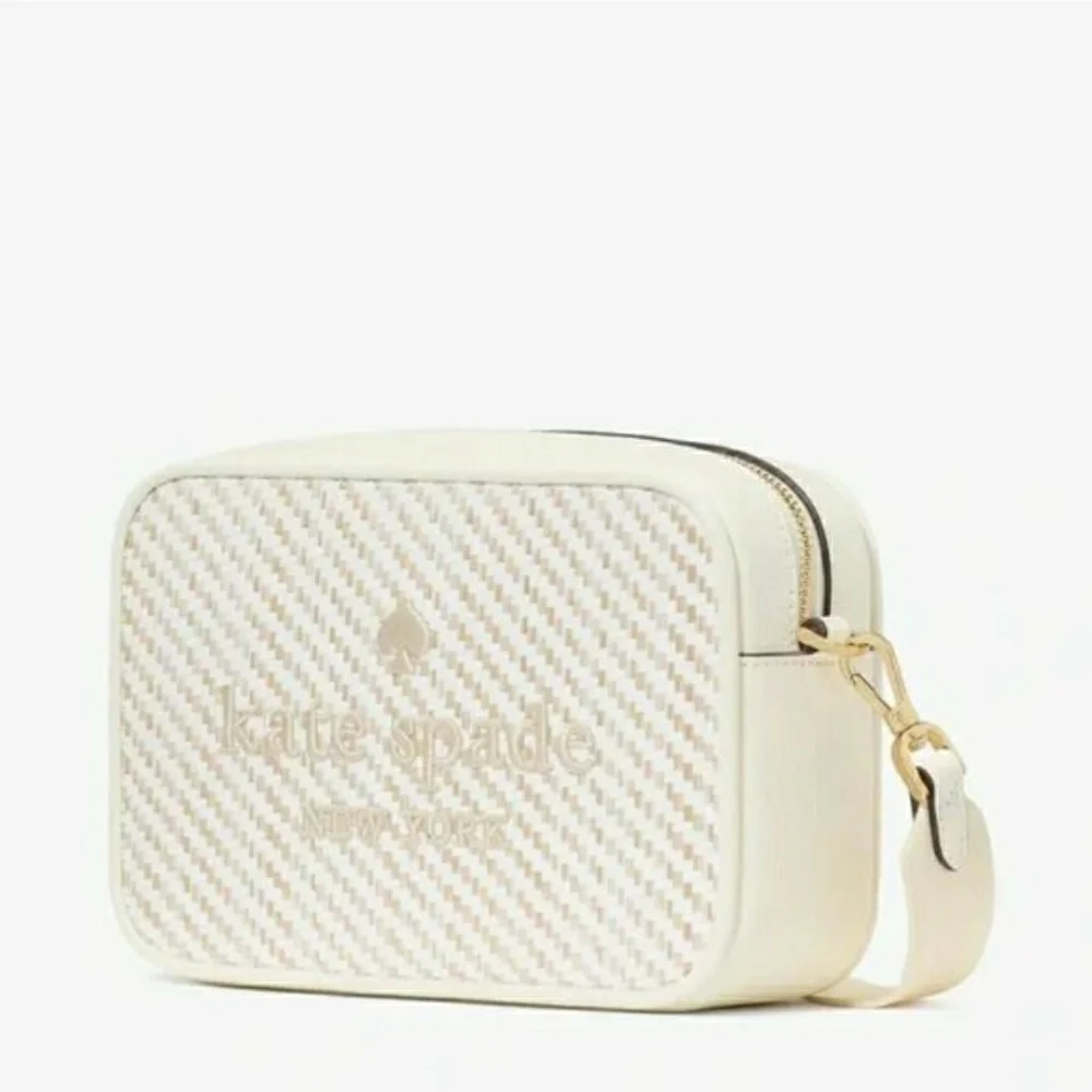 NWT! Kate Spade Cream and Tan Crossbody Bag ( OH SNAP ) - Picture 4 of 8